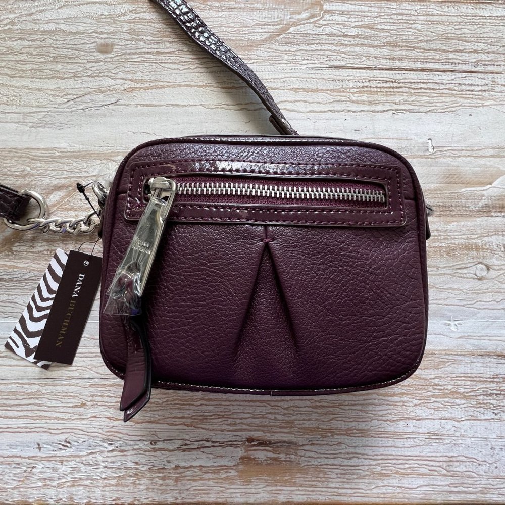 Dana Buchman Purse, "Kyle" Purple Small Cross Body, Limited Quantity Made, New!